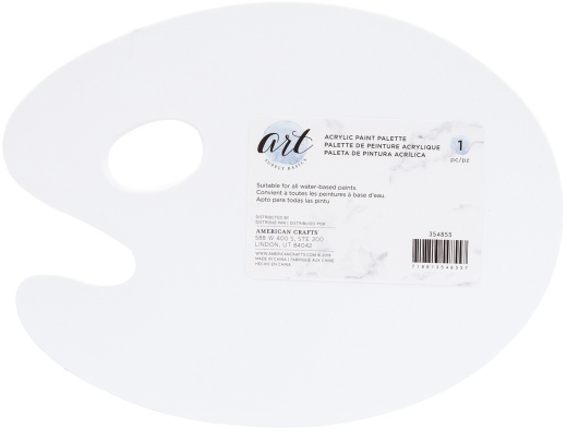 Art Supply Basics Acrylic Palette for Water-Based Paints