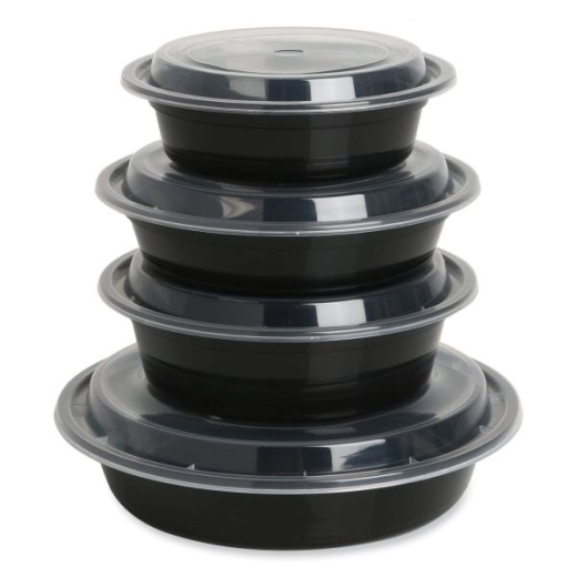 Pactiv EarthChoice Entree2Go Takeout Container, 24 oz, 8.66 x 5.75 x 1.97, Black, Plastic, 300/Carton