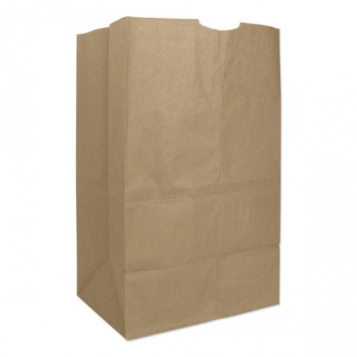 Ross & Wallace Paper Products Grocery Paper Bags, 20# Squat Size, Heavy-Duty, 50# Basis Weight, 8.13" X 5.88" X 12.5", Kraft, 500/Bundle