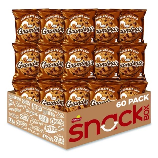 Grandma's Cookies - Single Serve, Chocolate Chip, 2.5 Oz Packet, 60/Carton