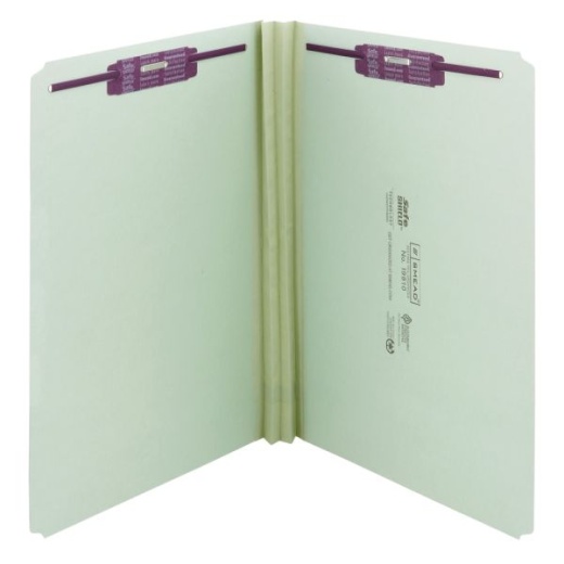 Smead Pressboard Fastener Folders with SafeSHIELD Coated Fasteners