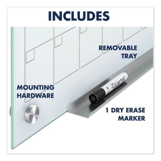 Quartet Infinity Magnetic Glass Dry Erase Cubicle Board