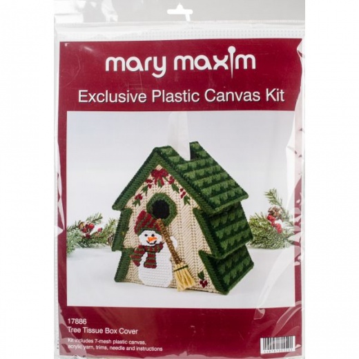 Mary Maxim Plastic Canvas Tissue Box Kit 5
