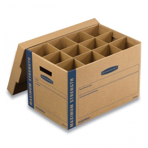 Bankers Box SmoothMove Kitchen Moving Kit with Dividers + Foam