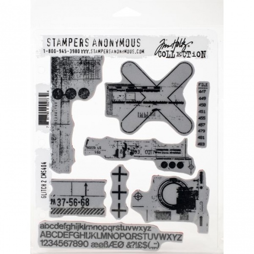 Tim Holtz Cling Stamps 7"X8.5"