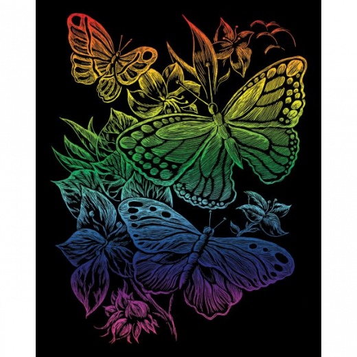 Rainbow Foil Engraving Art Kit 8"X10"