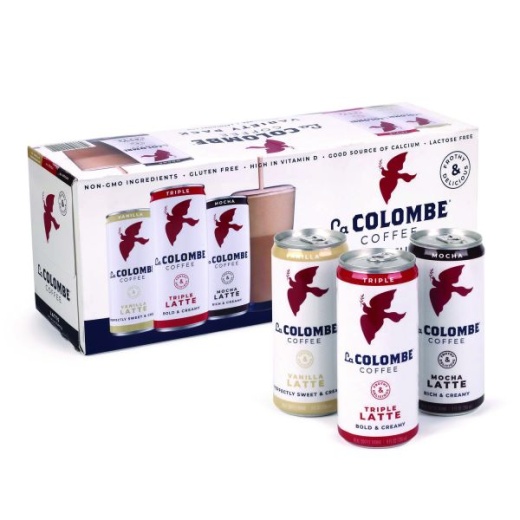 La Colombe Draft Latte Cold Brew, Assorted Flavors, 9 Oz Can, 12/Carton