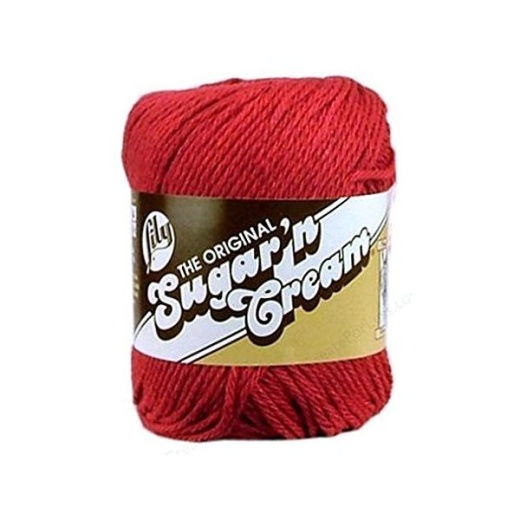 Lily Sugar'n Cream Yarn - Country Red