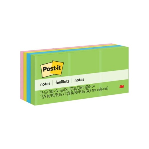 Floral Fantasy Collection Post-it Notes - 12 Pads, 100 Sheets/Pad