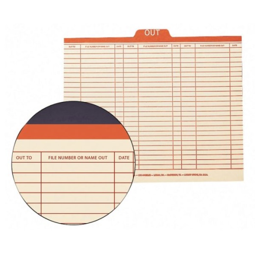 Smead Manila Out Guides, 8 1/2" x 11", Box of 100 - Keep Your Office Organized