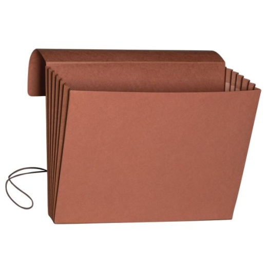 Smead Expanding Wallet, 5 1/4" Expansion, Extra-Wide Letter Size, 30% Recycled, Redrope