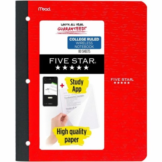 Five Star 11" 1-Subject Wireless Notebook