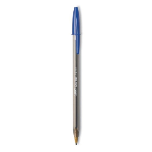 BIC Cristal Xtra Bold Ballpoint Pen, Stick, Bold 1.6 Mm, Blue Ink, Clear Barrel, 24/Pack