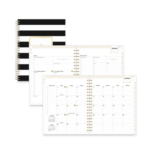 Blue Sky Day Designer Daily/Monthly Frosted Planner 2024-2025