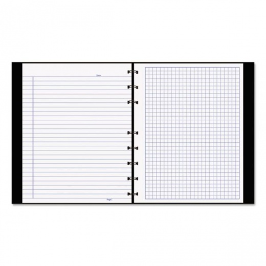 Blueline NotePro Quad Notebook - Data/Lab-Record Format with Narrow and Quadrille Rule Sections