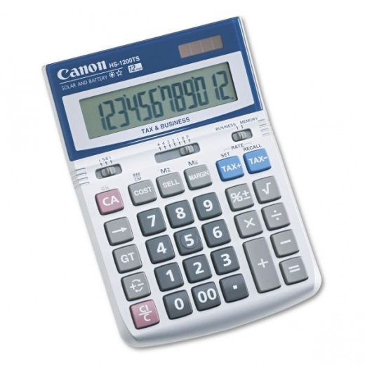 Canon HS-1200TS Desktop Calculator - 12-Digit LCD