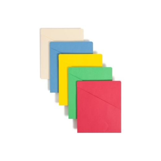 Smead Slash File Jackets Convenience Pack - Assorted Colors, 25/Pack, 9 1/2" x 11 3/4"