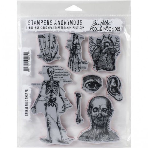 Tim Holtz Cling Stamps 7"X8.5"