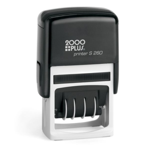 2000 Plus Date Message Dater Stamp - 4-in-1 Self-Inking Stamp for Office Use