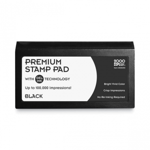 Cosco Microgel Stamp Pad for 2000 PLUS, 6.17" x 3.13", Black