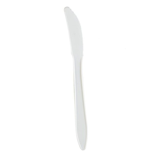 Genuine Joe Heavy/Medium-Weight Polypropylene Knives - White, Box of 1,000