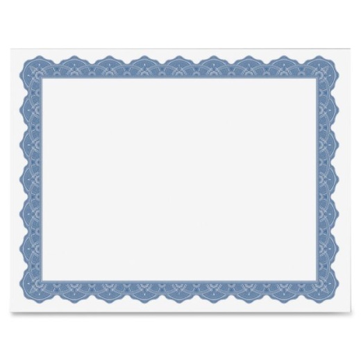 Geographics Blank Parchment Certificate