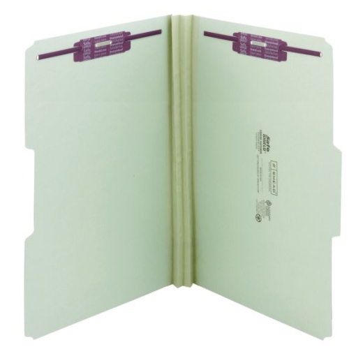 Smead 1/3 Tab Cut Legal Yes Fastener Folder