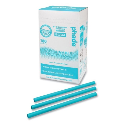 Phade Marine Straws, Ocean Blue, 9" - Buy Online for Sustainable Drinking