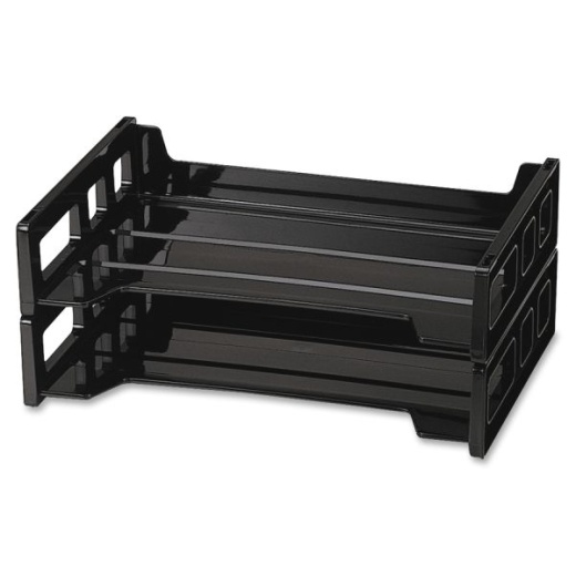 Officemate Side-Loading Desk Trays, 2Pk