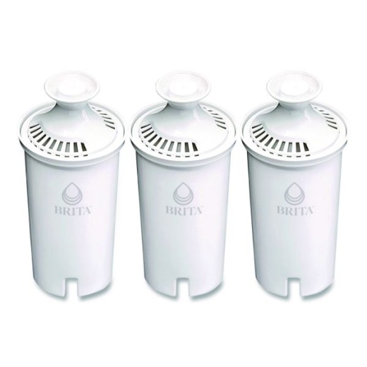 Brita Standard Replacement Filters For Pitchers, 3/Pack, 8 Packs/Carton