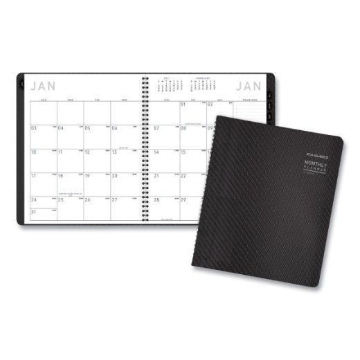 At-A-Glance Contemporary Monthly Planner, Premium Paper, 11 x 9, Graphite Cover, 12-Month (Jan to Dec): 2025