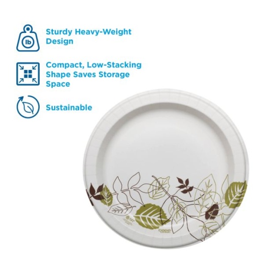 Dixie Heavyweight Paper Plates, 5 7/8, Floral Design, Carton Of 500