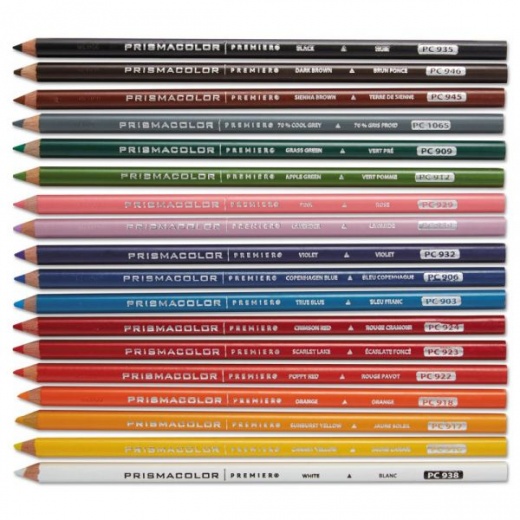 Prismacolor Premier Colored Pencil, 0.7 mm, 2H (#4), Assorted Lead/Barrel  Colors, 72PK 3599TN