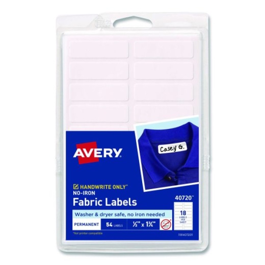 Avery No-Iron Fabric Labels