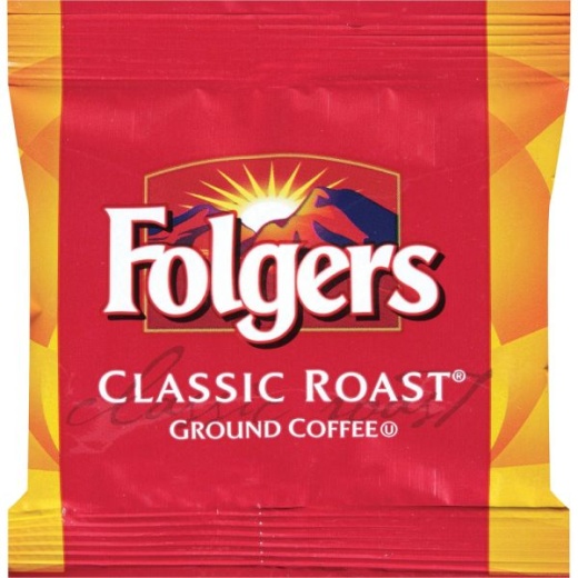 Folgers Classic Roast Coffee - Medium Roast, Fractional Packs (Each Pack Makes 10 Cups), 36/Carton