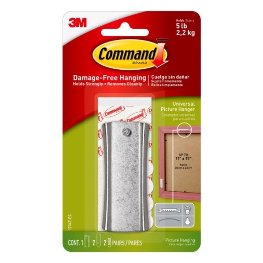 Command Sticky Nail Sawtooth Hanger - Damage-Free Decorating Made Easy