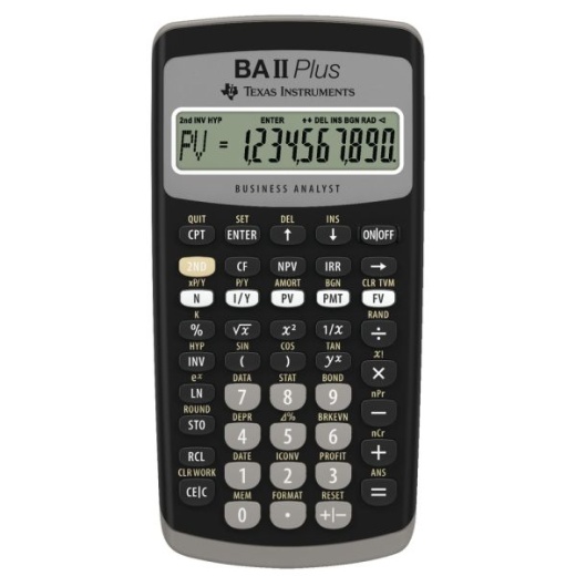 Texas Instruments Ba Ii Plus Financial Calculator