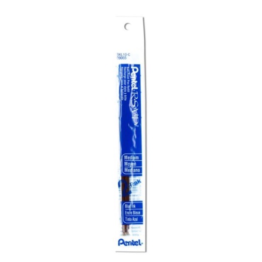 Pentel Pen Refills for R.S.V.P. Ballpoint Pens, Medium Point, 1.0 Mm, Blue - Pack of 2