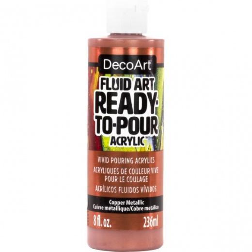 DecoArt FluidArt Ready-To-Pour Acrylic Paint 8Oz