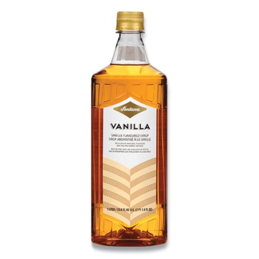 Fontana Flavored Coffee Syrup, Vanilla, 1 Liter
