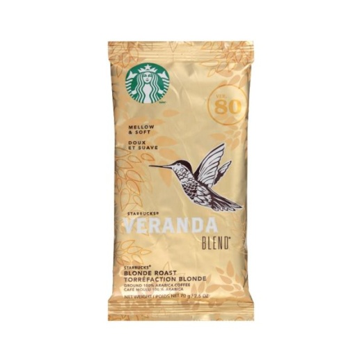 Starbucks Ground Coffee Packets, Veranda Blend, Light Roast, 18 Packets