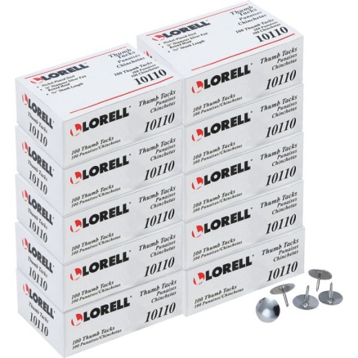 Lorell 5/16 Inch Long Thumb Tacks
