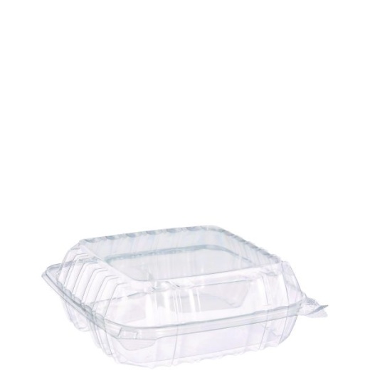Dart Clearseal Hinged-Lid Plastic Containers