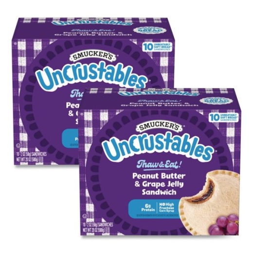 Smucker's Uncrustables Soft Bread Sandwiches, Grape Jelly