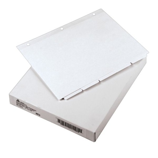 Avery Plain Tab Write-On Dividers, 8 1/2" x 11", White Dividers/White Tabs, 5-Tab, Box Of 36