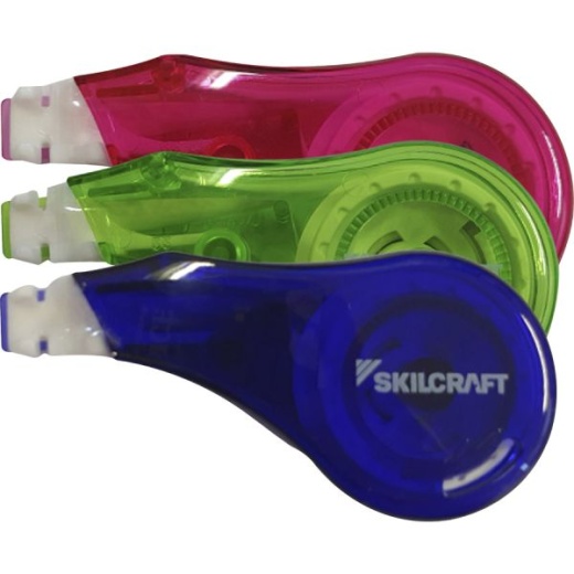 Skilcraft Mini-Dispenser Correction Tape - Compact and Eco-Friendly