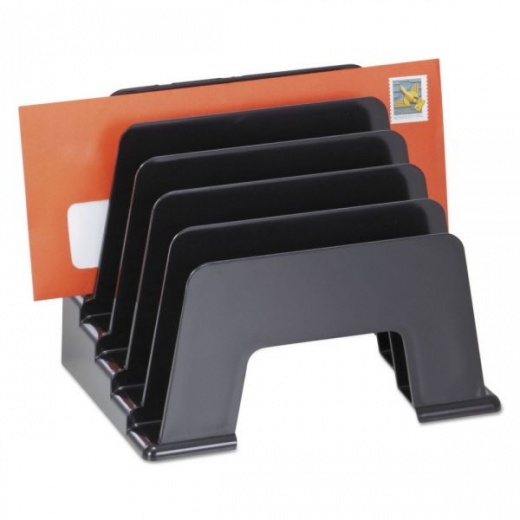 Universal Recycled Plastic Incline Sorter - 5 Sections, DL to A5 Size Files