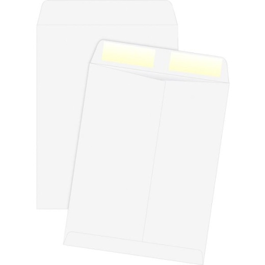 Quality Park White Plain Catalog Envelopes - #13 1/2 - 10 x 13 - 24 Lb