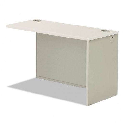 HON 38000 Series Return Shell, Right, 33.75W X 65D X 4.19H, Silver Mesh/Light Gray