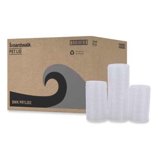 Boardwalk Souffle/Portion Cup Lids, Fits 1.5 Oz And 2 Oz Portion Cups, Plastic, Clear, 2,500/Carton